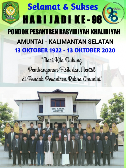 Selamat Hari Jadi Ke-98 Pondok Pesantren Rasyidiyah Khalidiyah Amuntai